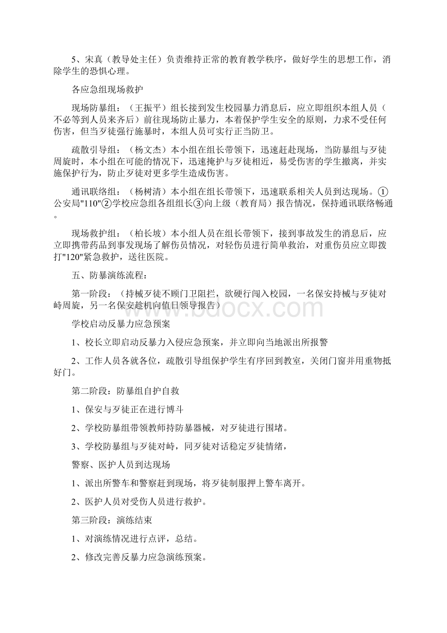 防暴力应急演练方案.docx_第2页