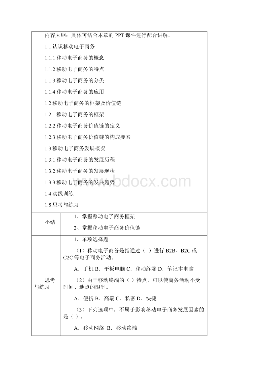 移动电子商务基础与实务第2版》教案.docx_第2页