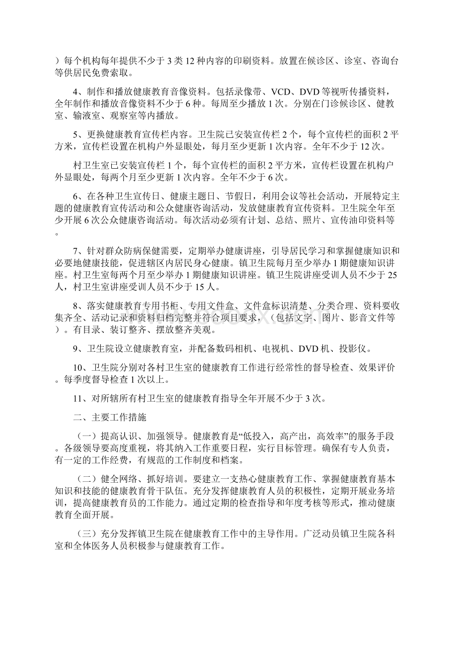 度健康教育工作总结及健康教育工作计划Word文件下载.docx_第3页