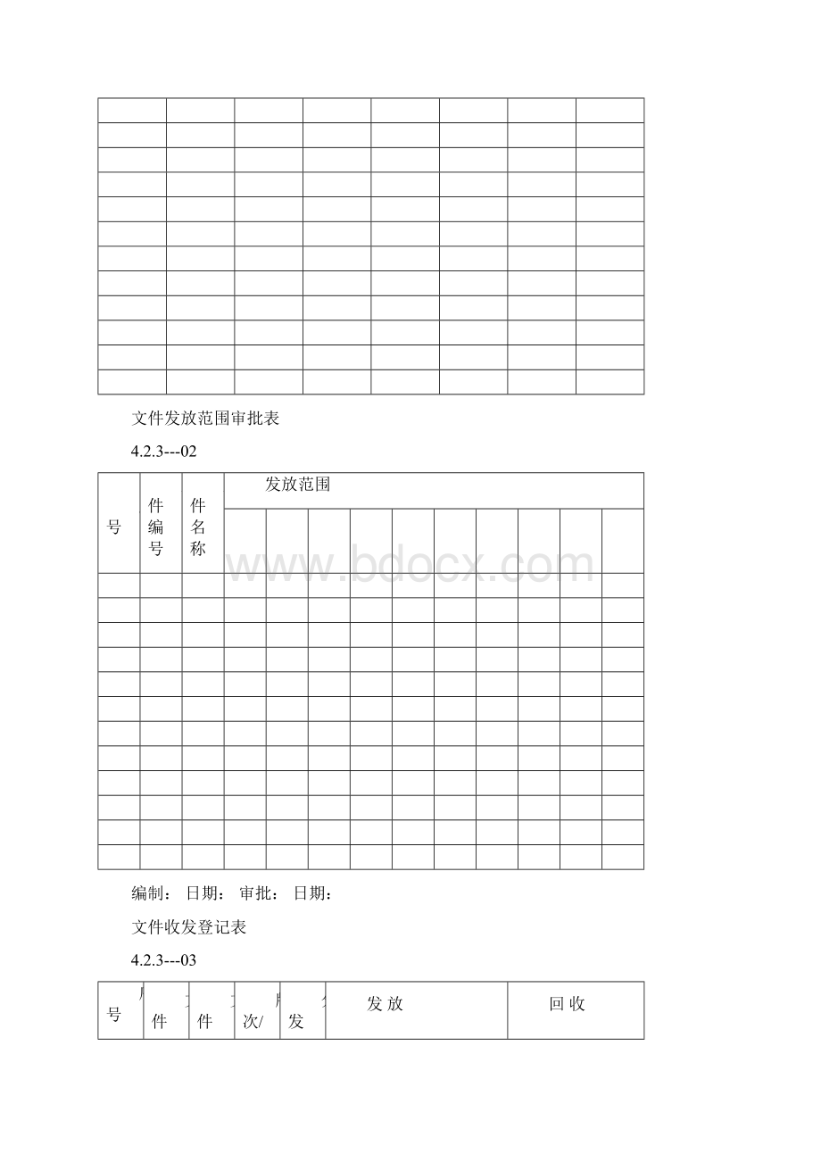 ISO9000认证标准表格版Word文档格式.docx_第2页