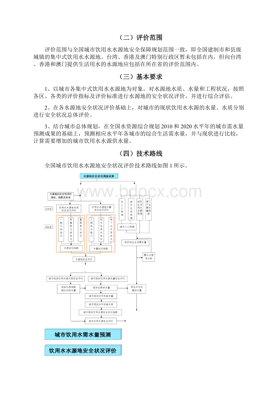 全国城市饮用水水源地安全状况评价Word文档格式.docx_第2页