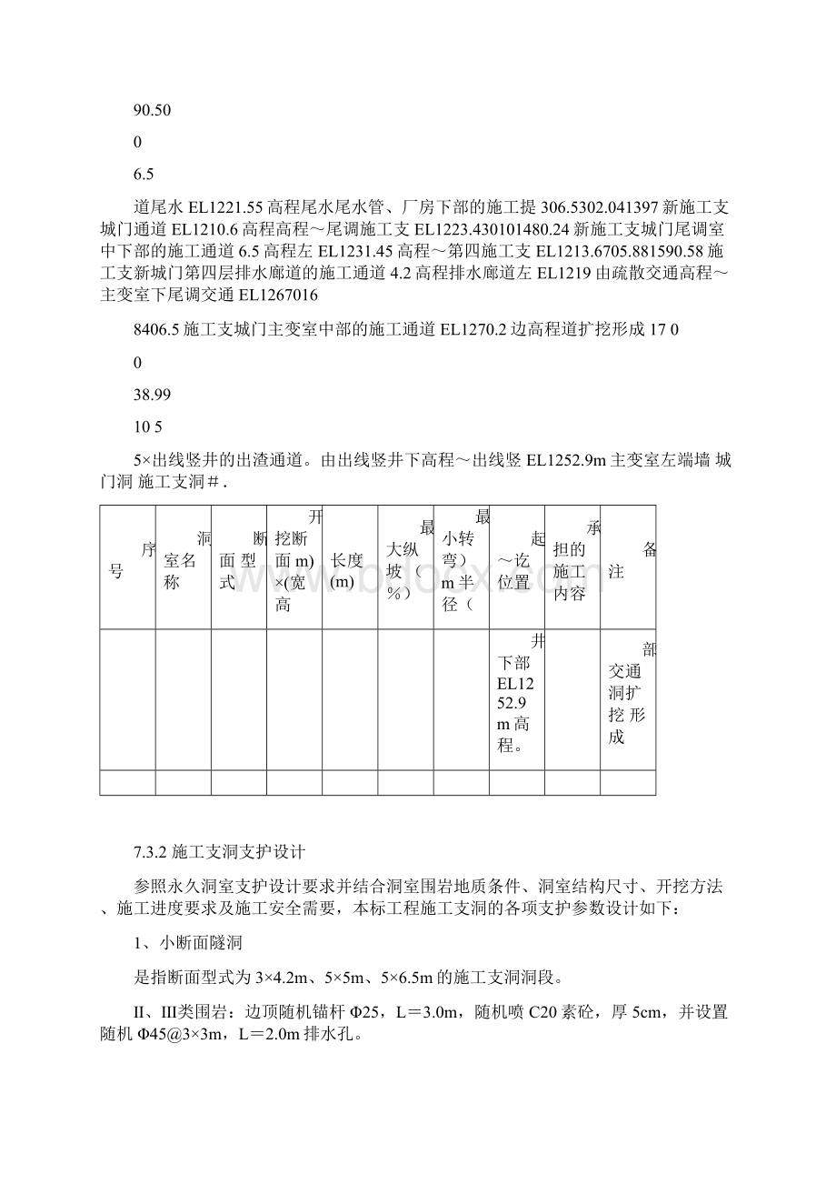 施工支洞规划设计施工及封堵工程Word文件下载.docx_第3页