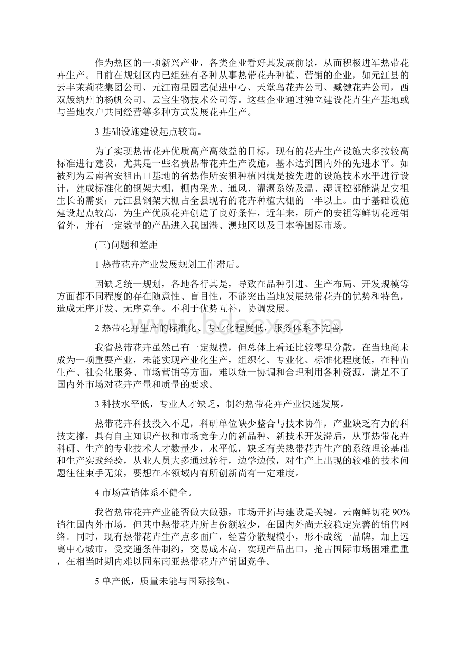 滇南花卉产业发展规划Word文件下载.docx_第2页