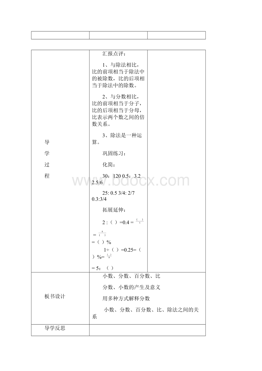 数学北师大版六年级下册小数分数百分数比.docx_第2页