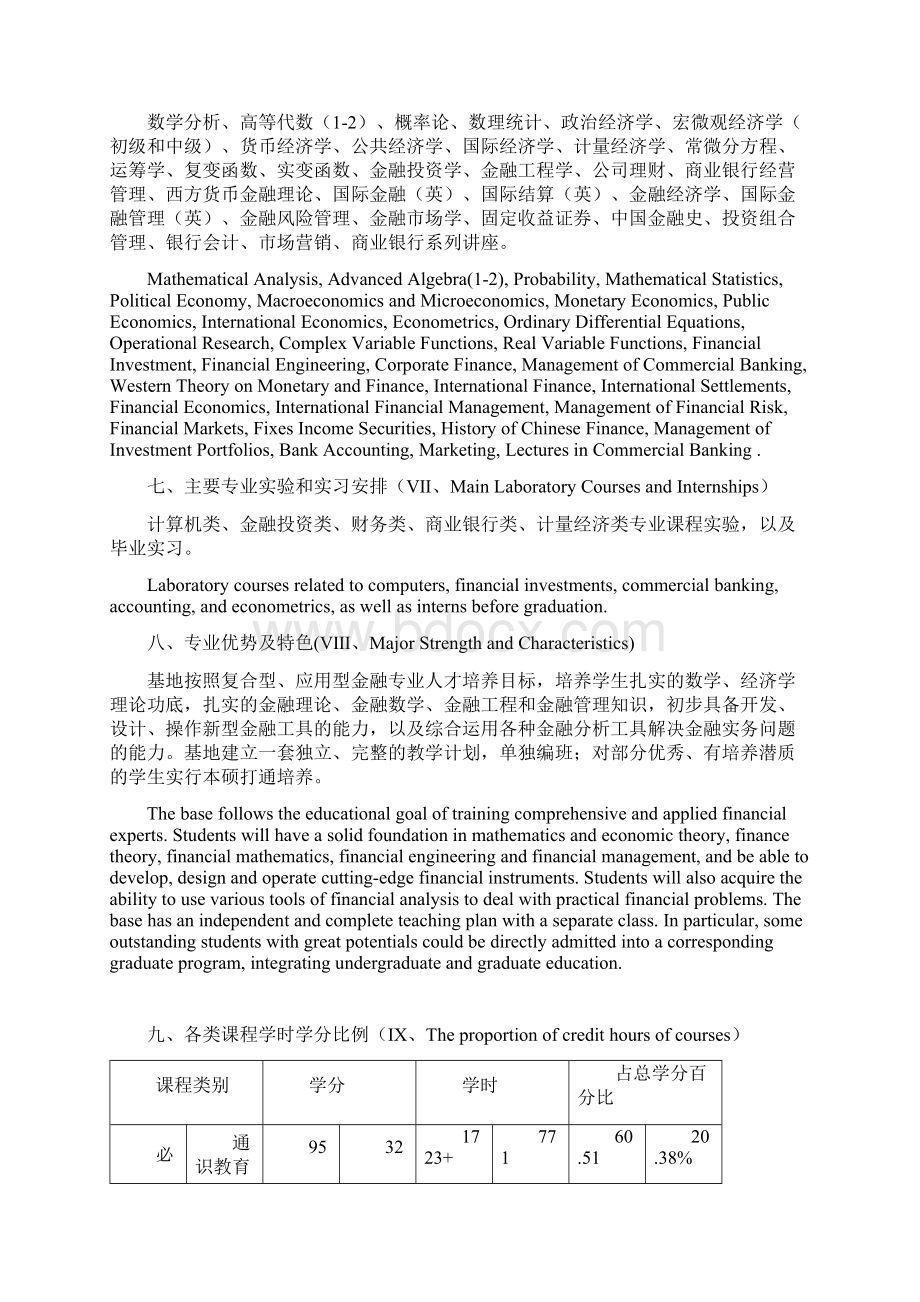 金融工程专业的专业课程设置及学时分配表课组课Word文件下载.docx_第3页