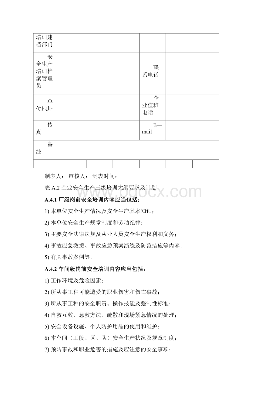 企业安全教育档案模板.docx_第3页