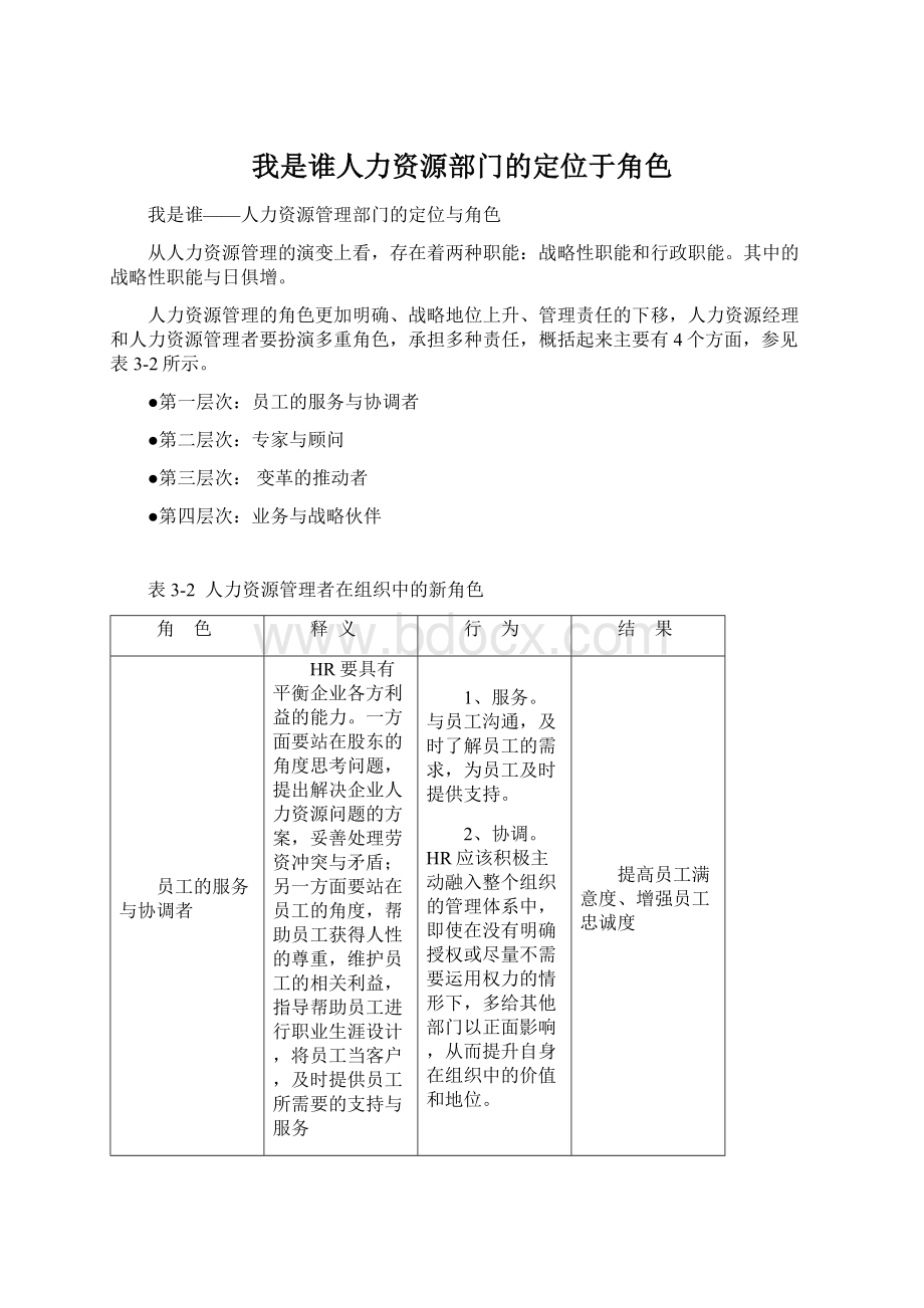 我是谁人力资源部门的定位于角色Word文件下载.docx_第1页