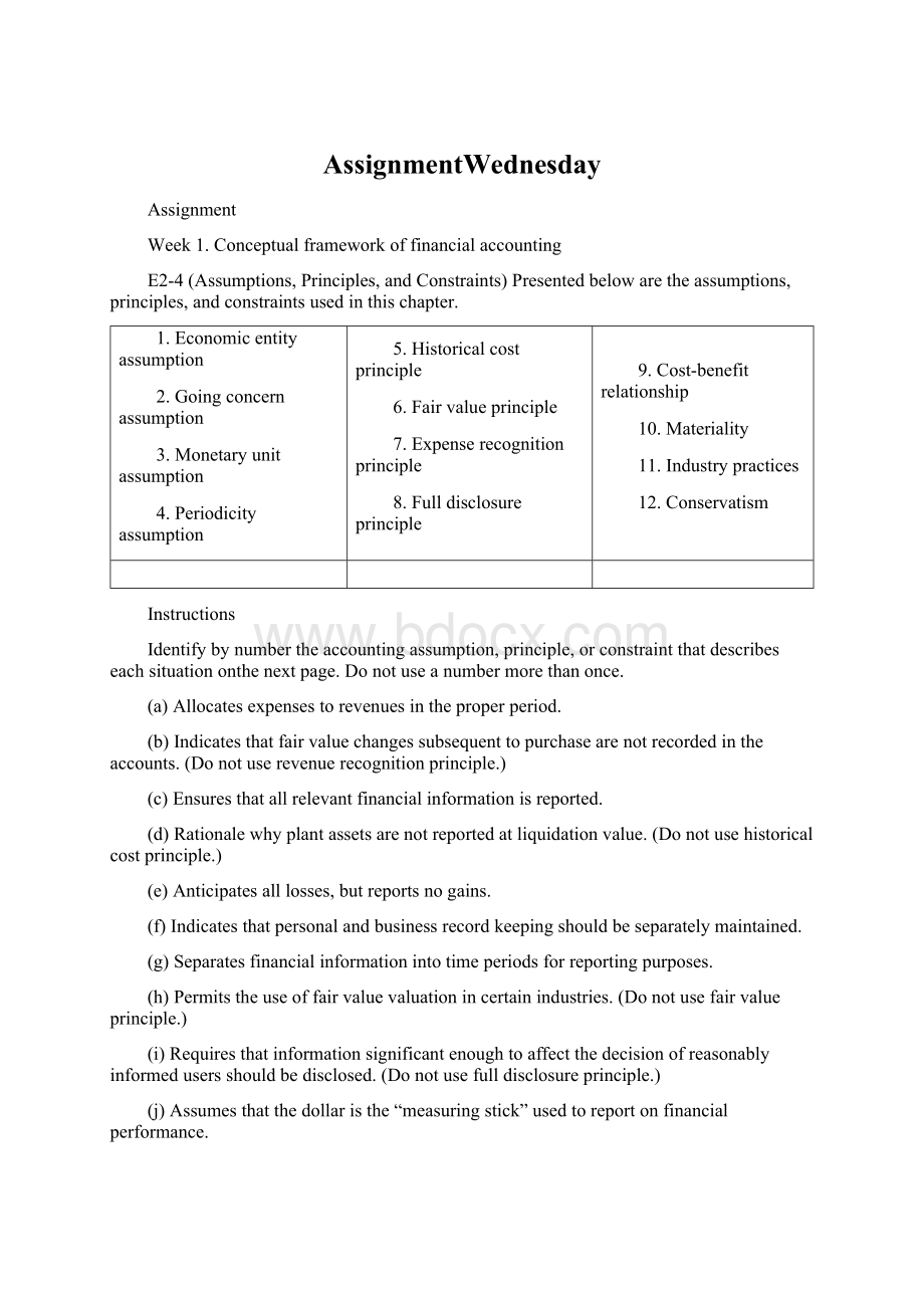 AssignmentWednesdayWord下载.docx_第1页