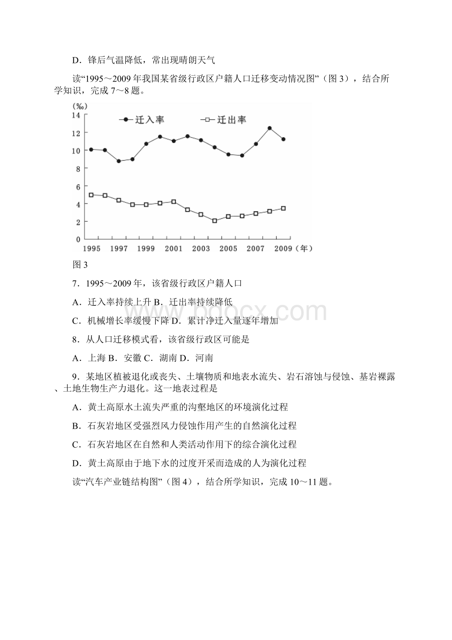 广东高考试题文综试题及答案.docx_第3页