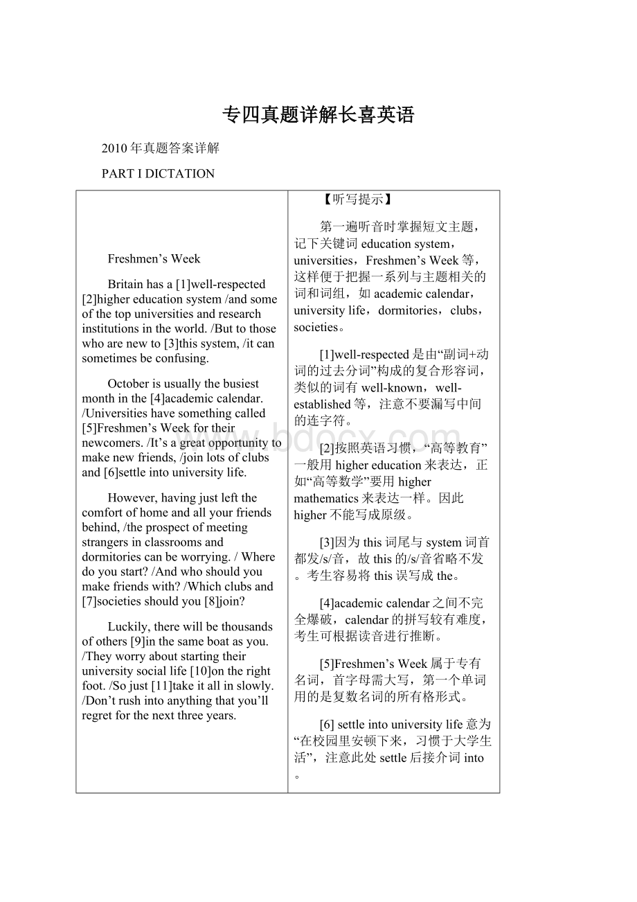 专四真题详解长喜英语.docx_第1页