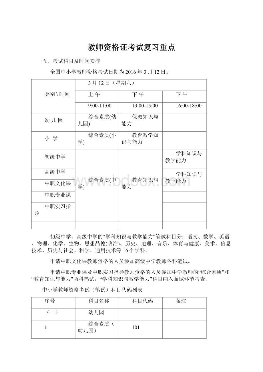 教师资格证考试复习重点.docx_第1页