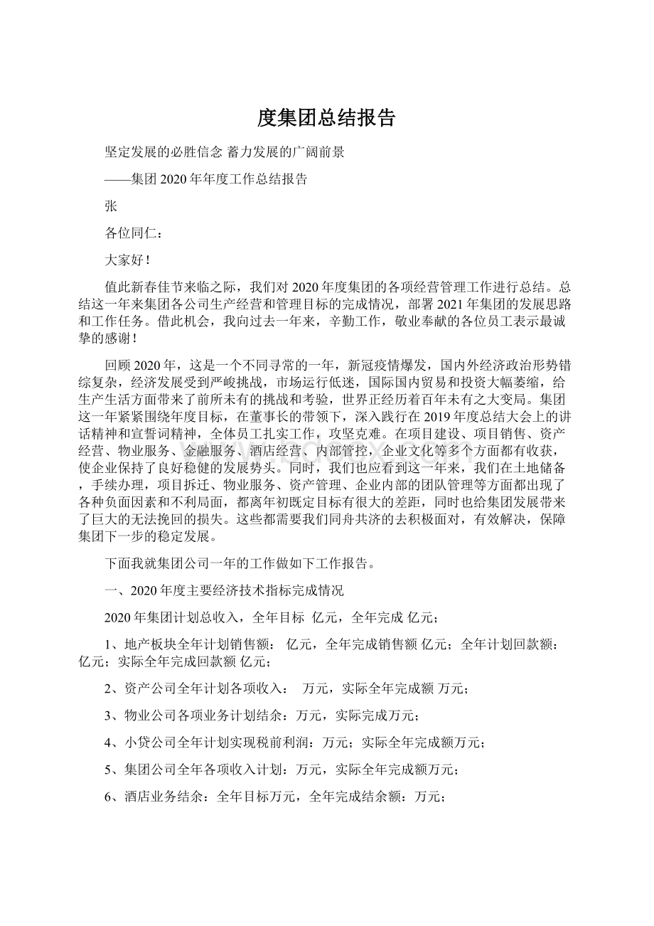 度集团总结报告.docx_第1页