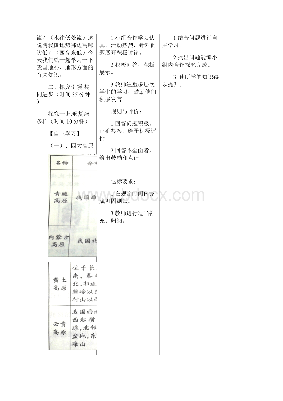 学年八年级地理上册 21 中国的地形教学案2.docx_第3页