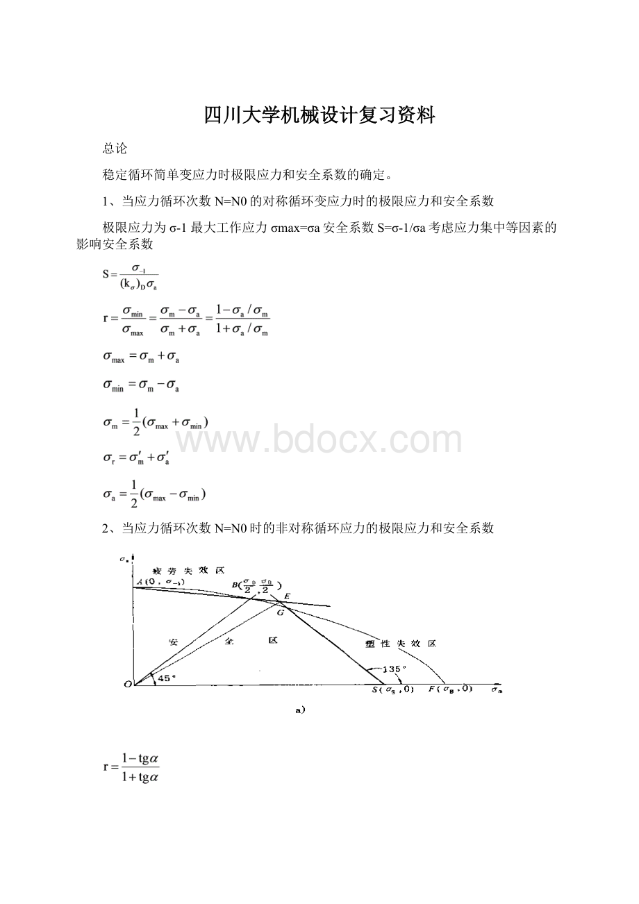 四川大学机械设计复习资料.docx_第1页