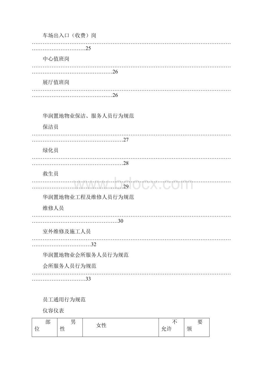 华润置地物业员工服务行为规范内容.docx_第2页