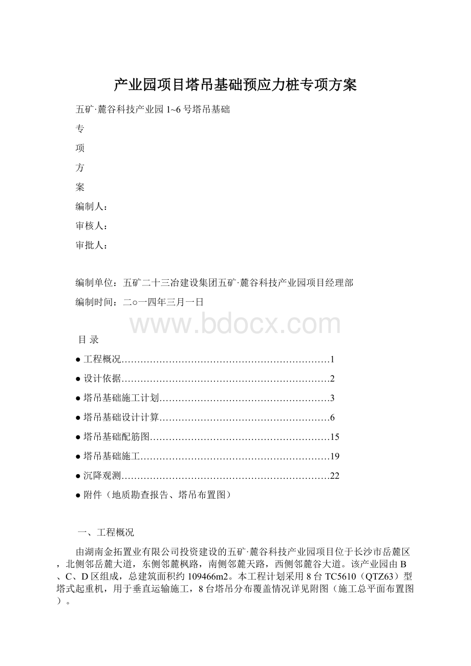 产业园项目塔吊基础预应力桩专项方案.docx