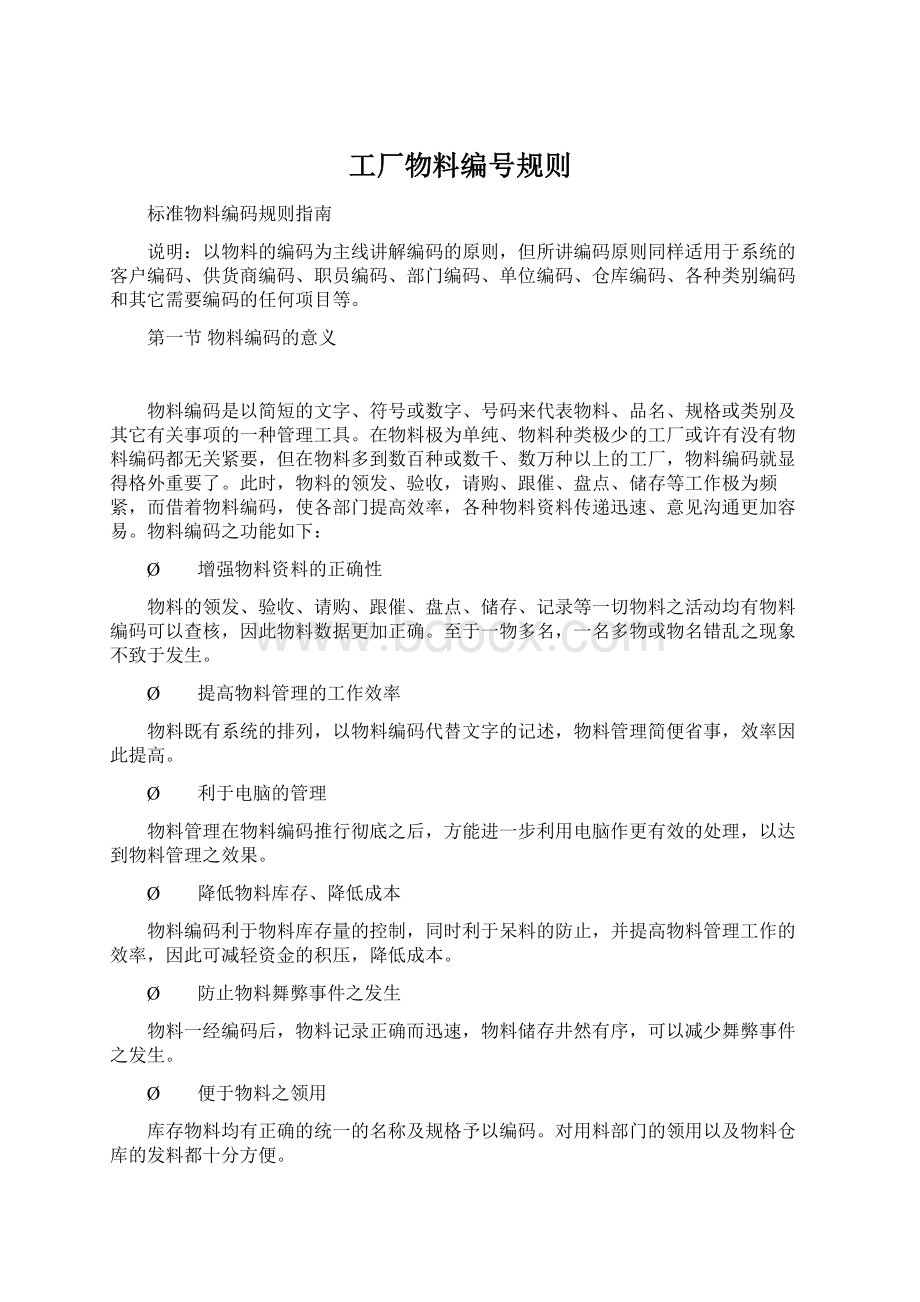 工厂物料编号规则Word下载.docx_第1页