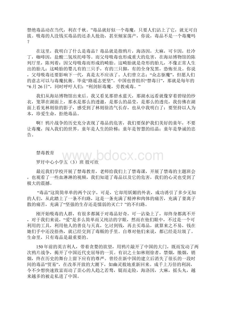 禁毒征文5篇Word格式文档下载.docx_第2页