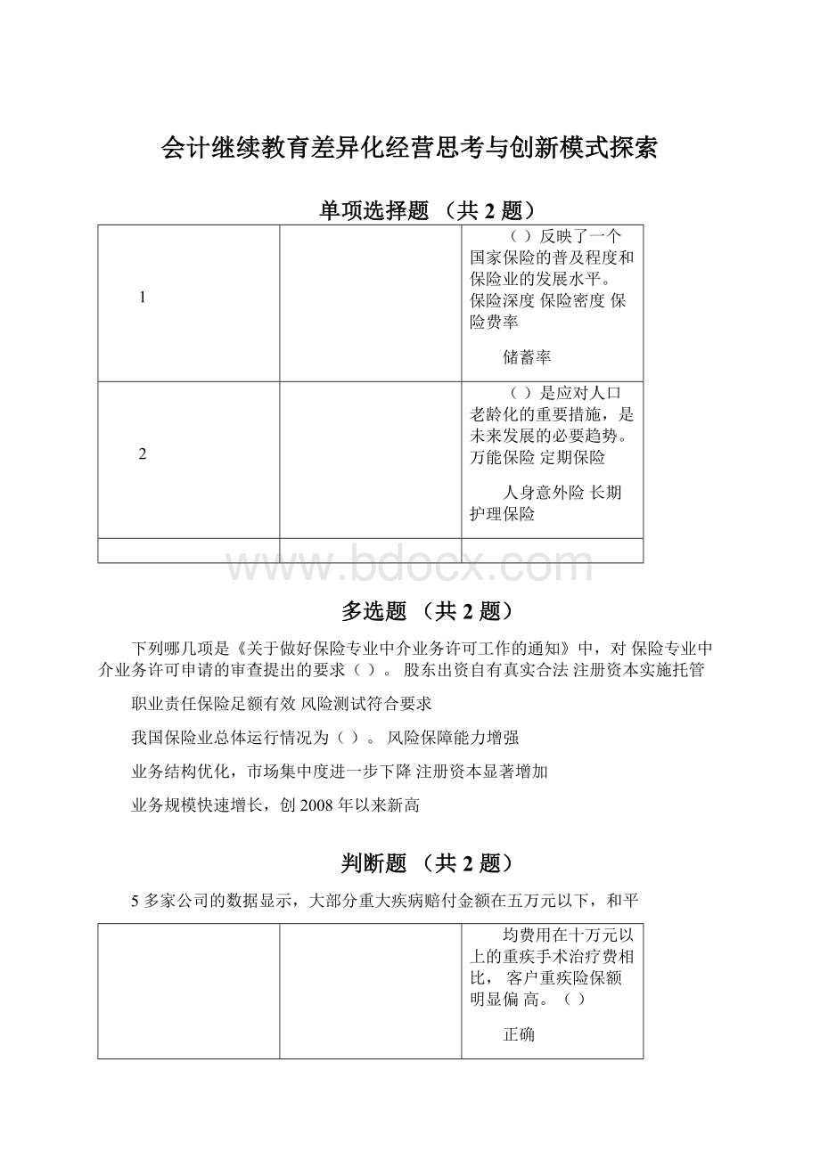 会计继续教育差异化经营思考与创新模式探索.docx_第1页