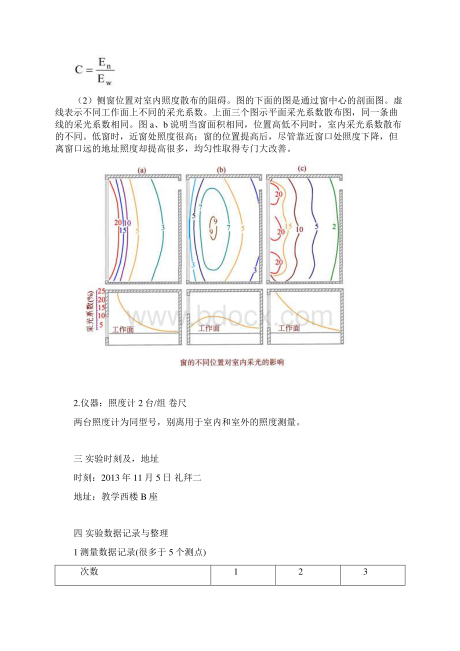 建筑物理光学实验报告最终版2.docx_第2页