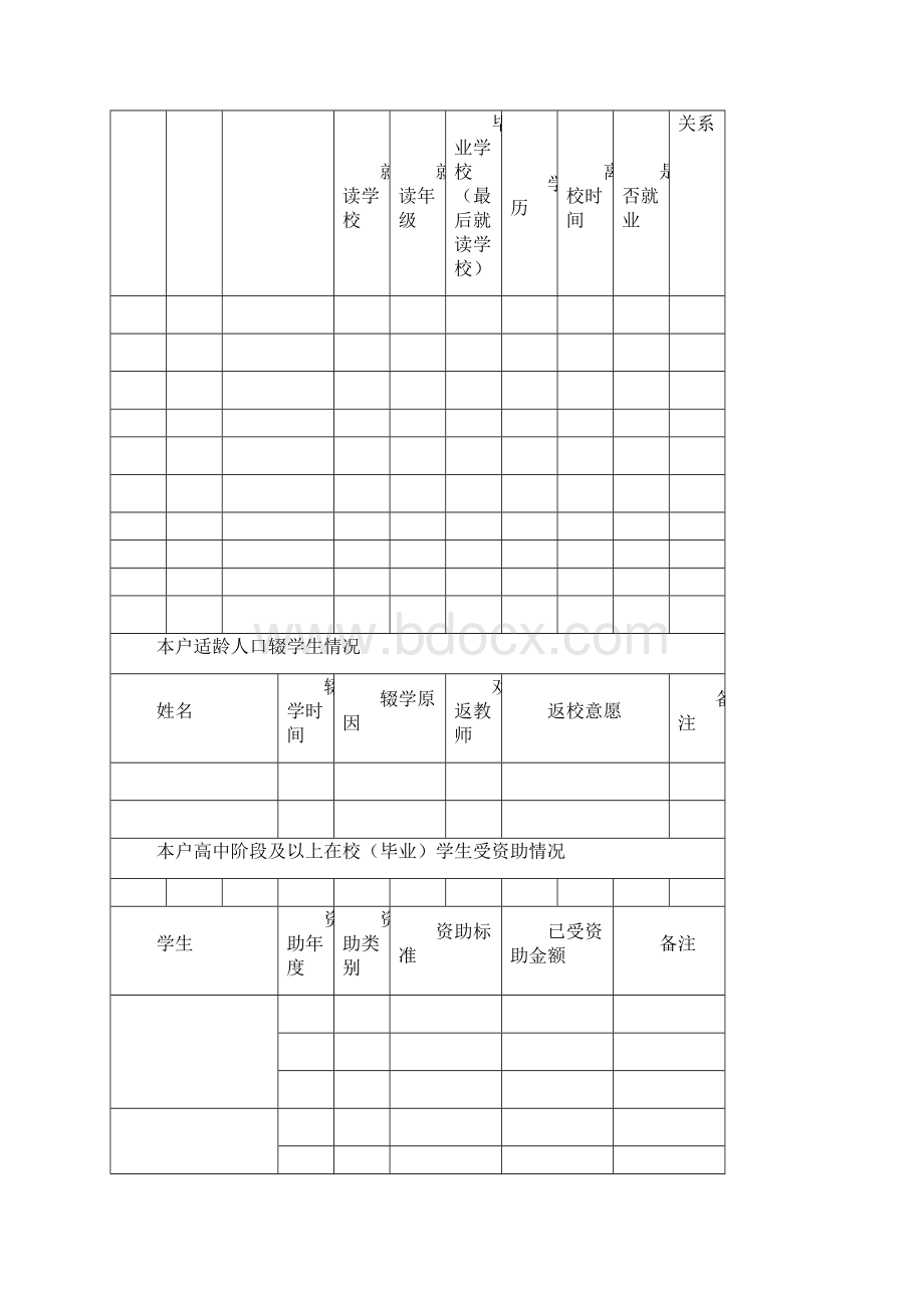 阿市乡教育提高精准扶贫学生档案一户一档Word格式.docx_第3页