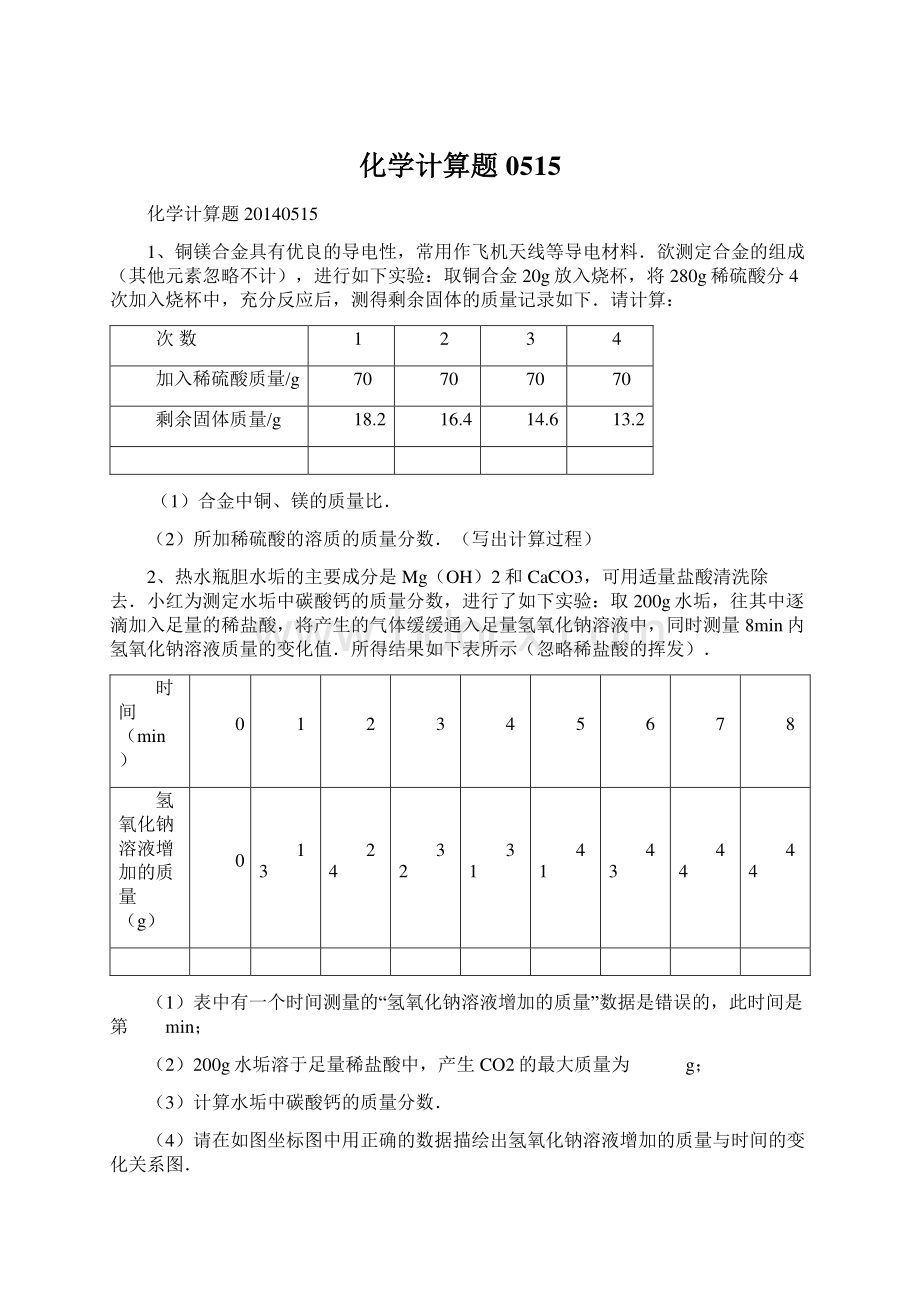 化学计算题 0515.docx