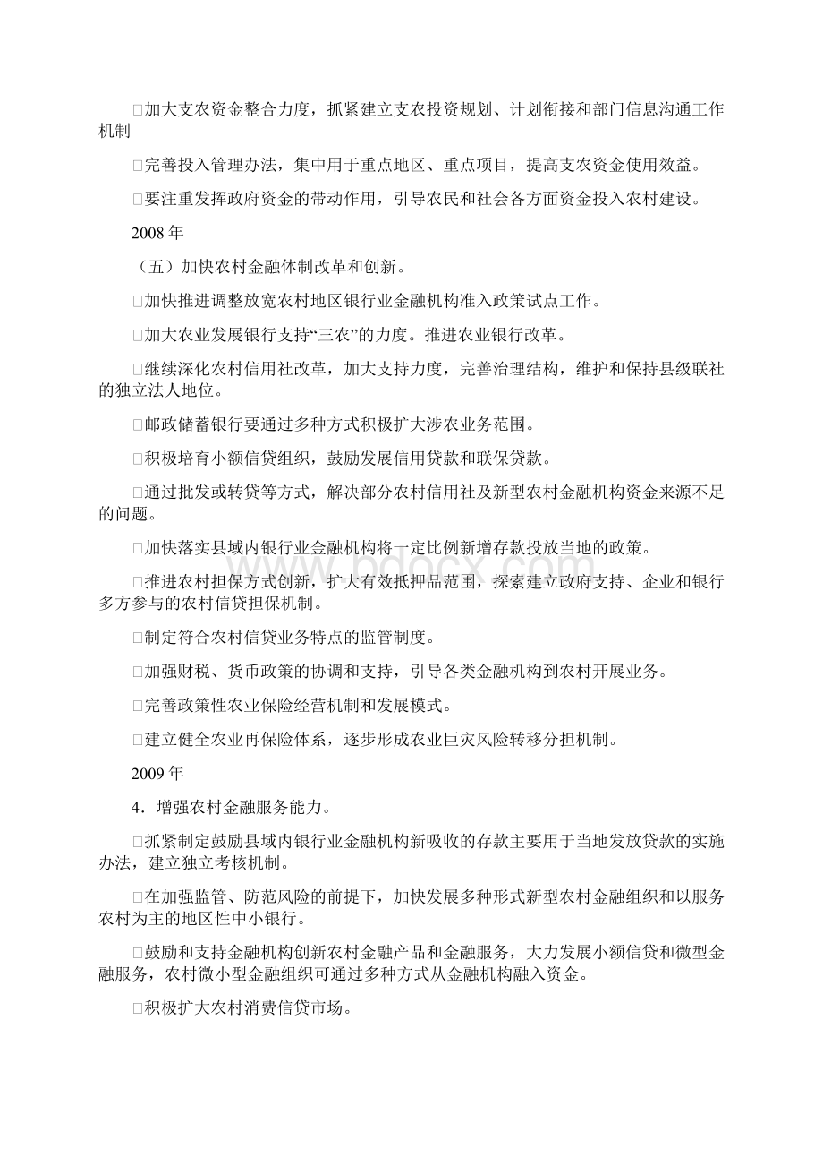 中央一号文件农业金融政策汇总Word文档下载推荐.docx_第3页