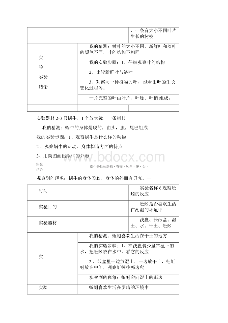 教科版三年级上册科学实验报告单20个.docx_第3页