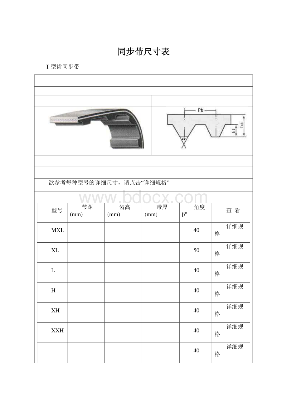 同步带尺寸表.docx_第1页