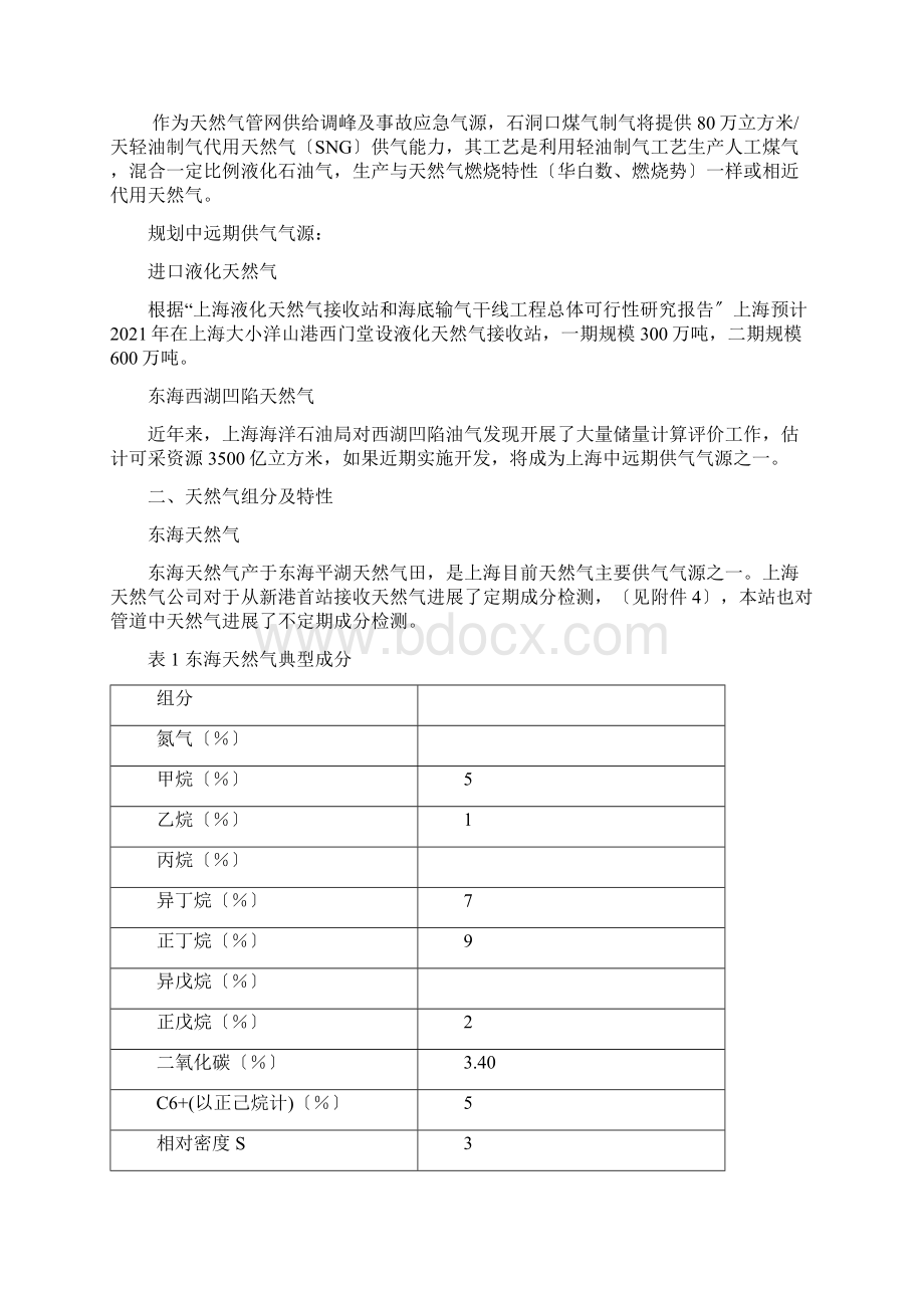 上海市天然气管网天然气特性分析Word格式文档下载.docx_第3页