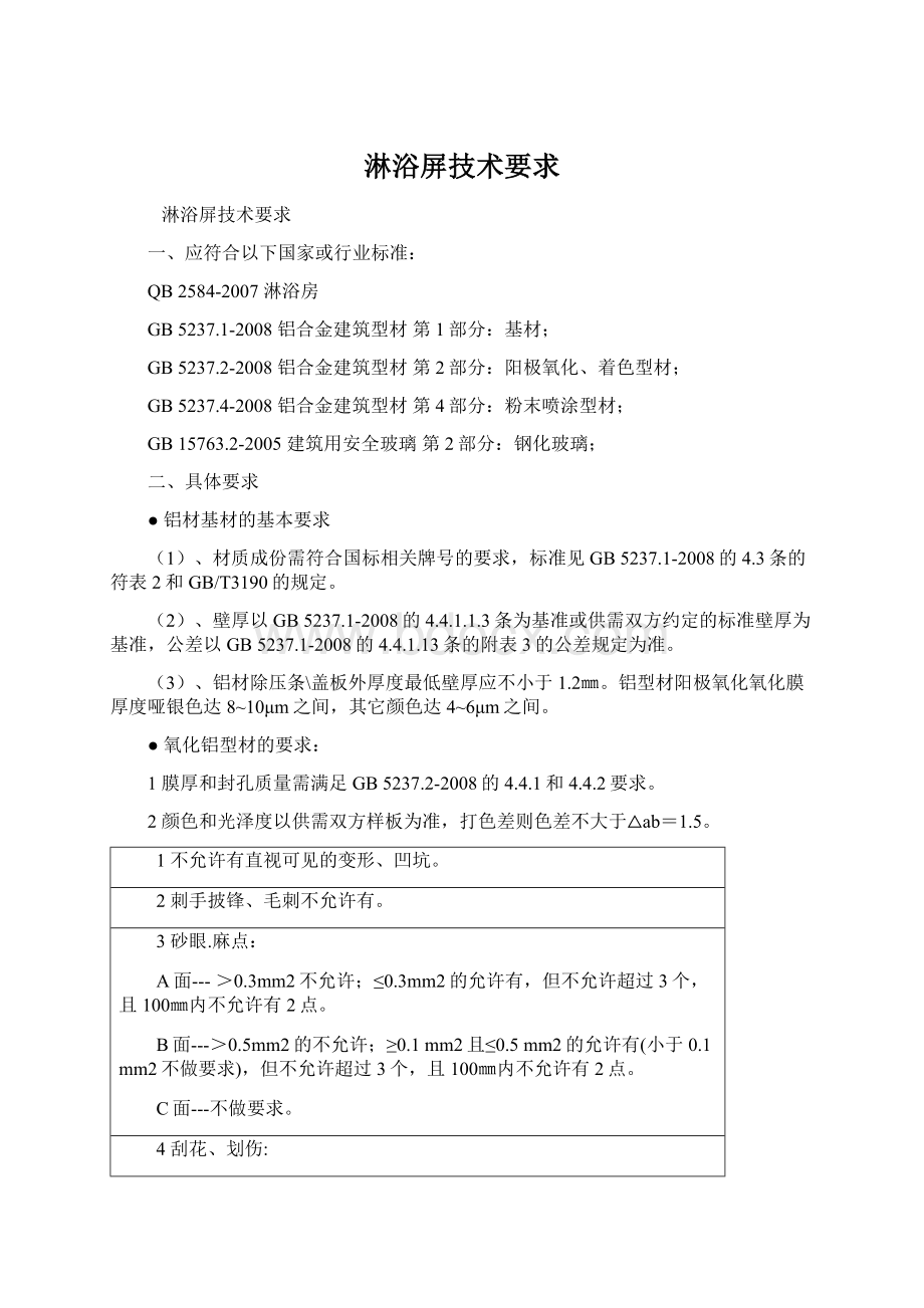 淋浴屏技术要求文档格式.docx_第1页