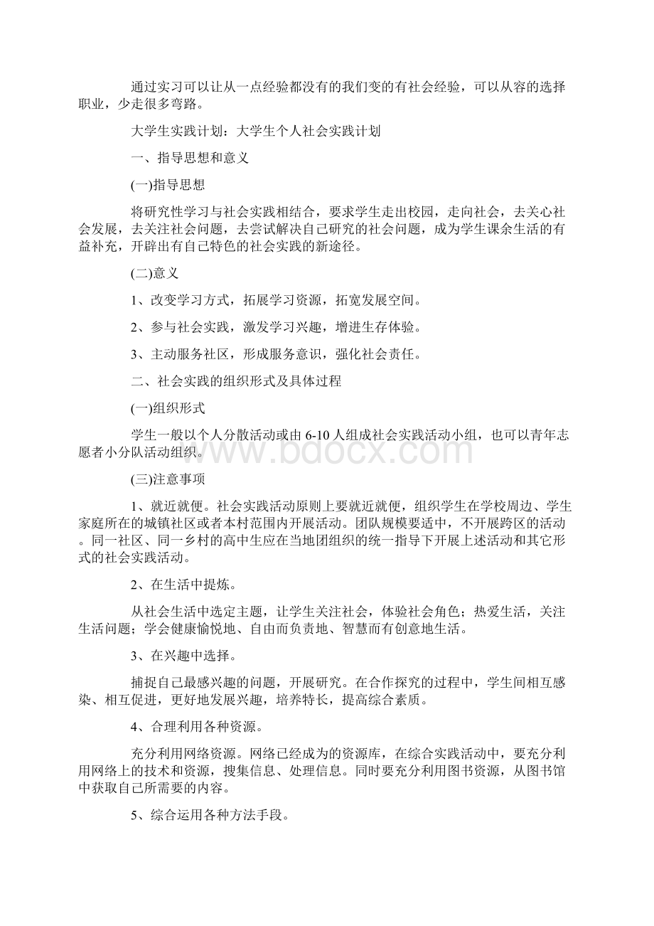 大学生个人社会实践计划.docx_第2页