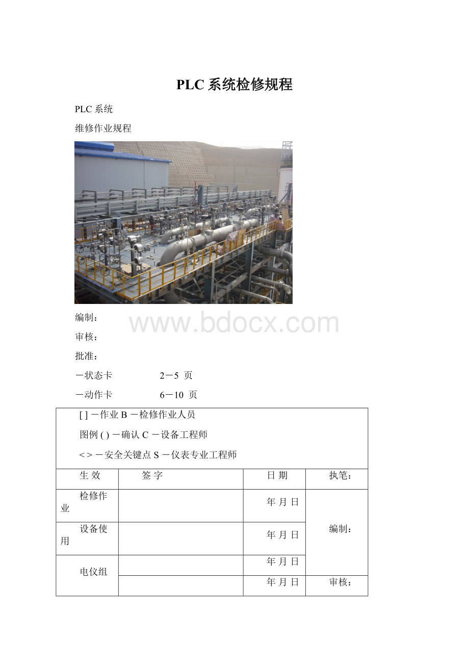 PLC系统检修规程.docx_第1页