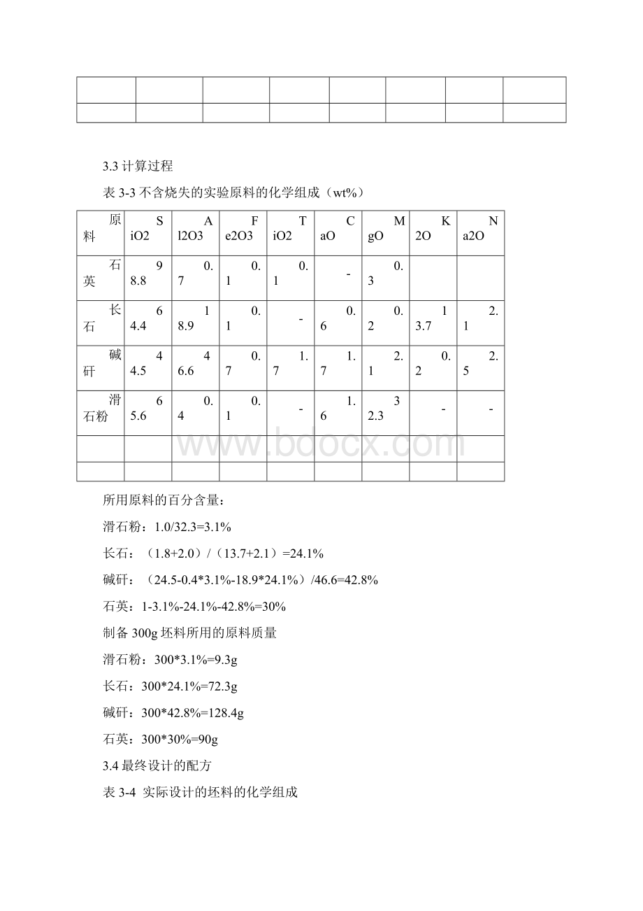 陶瓷实验设计墙地砖有具体配方.docx_第3页