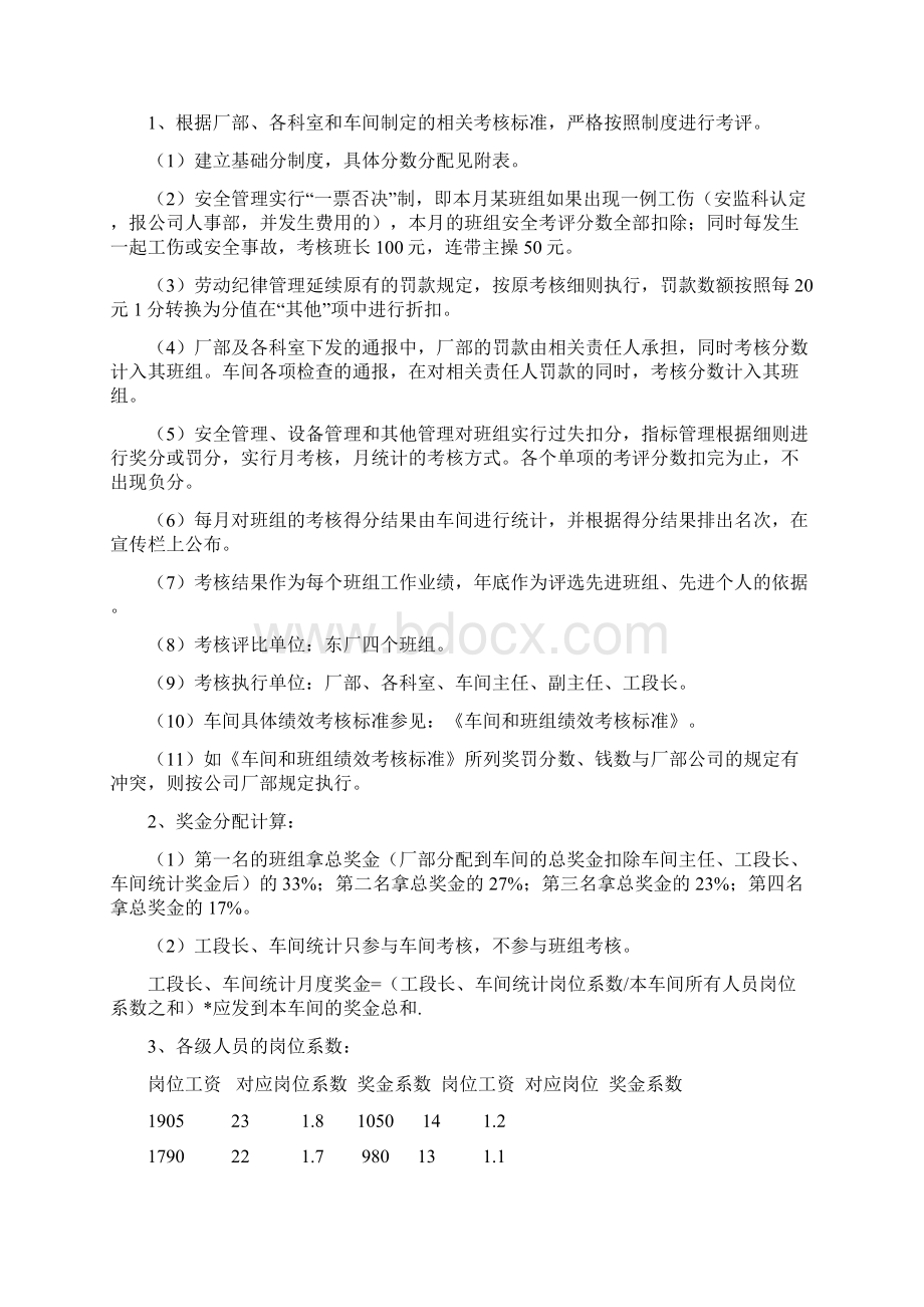 绩效考核及奖金分配方案Word格式.docx_第2页