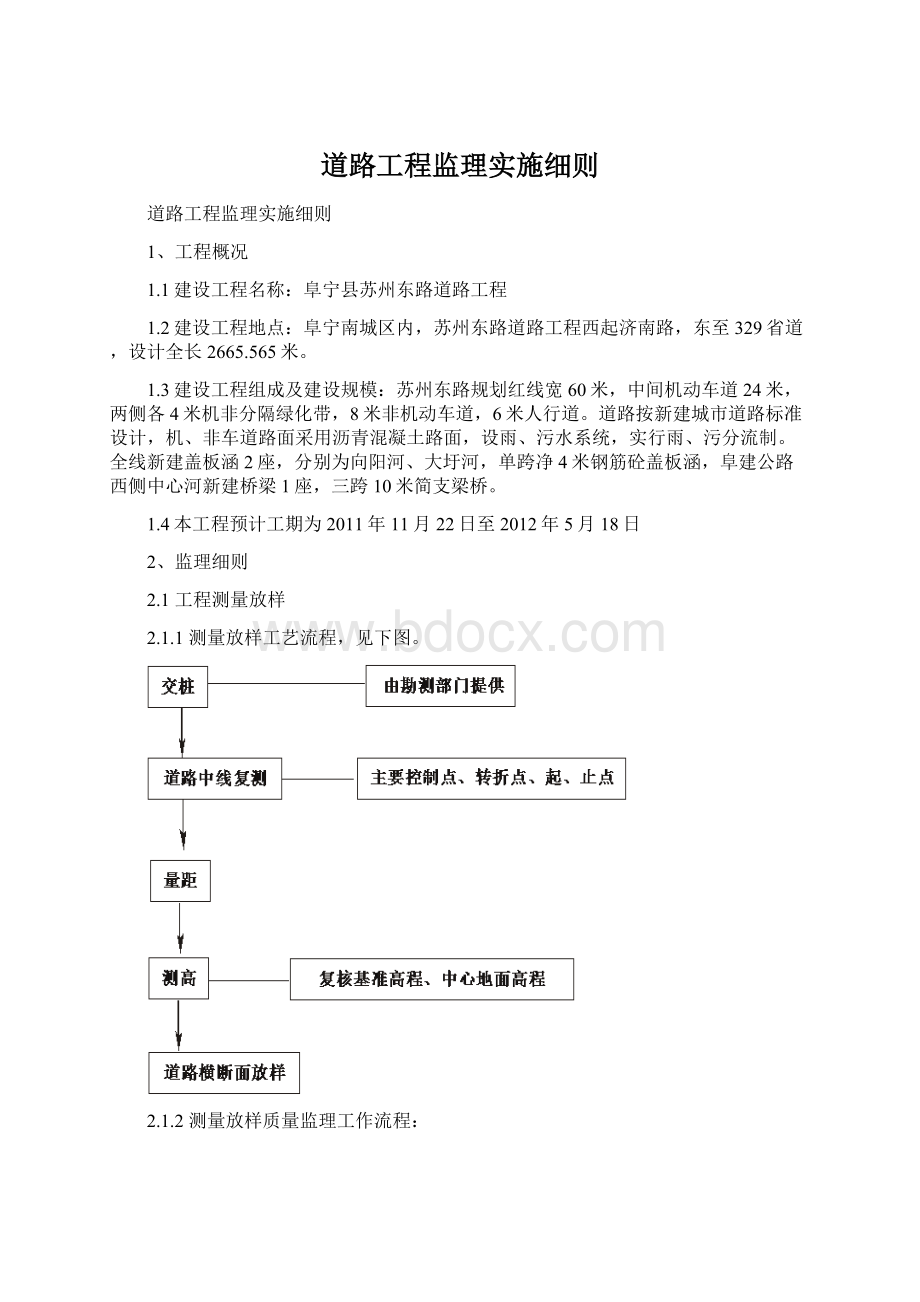 道路工程监理实施细则Word格式文档下载.docx_第1页