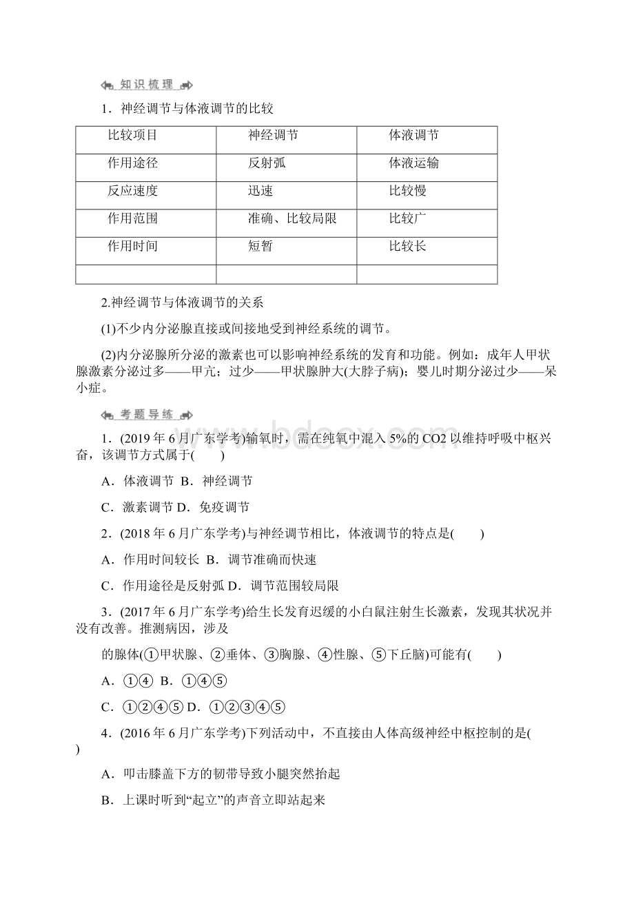 高中生物学业水平测试专题考点复习讲义专题15 人体的内环境和稳态.docx_第3页