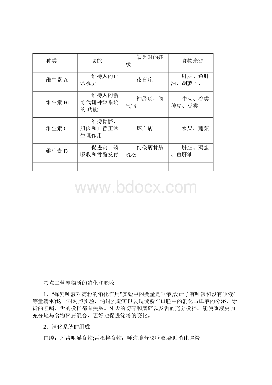 七年级下册生物章总结.docx_第2页