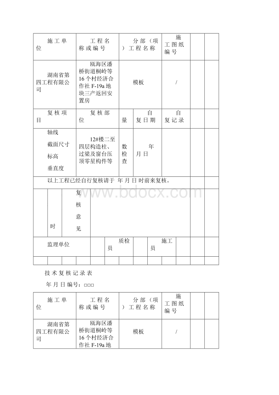 技术复核记录表模板3文档格式.docx_第2页