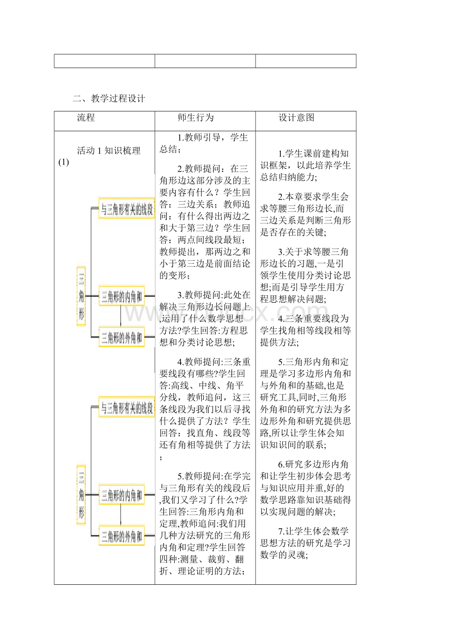 人教版初二数学上册第十一章《三角形复习课》Word格式.docx_第2页