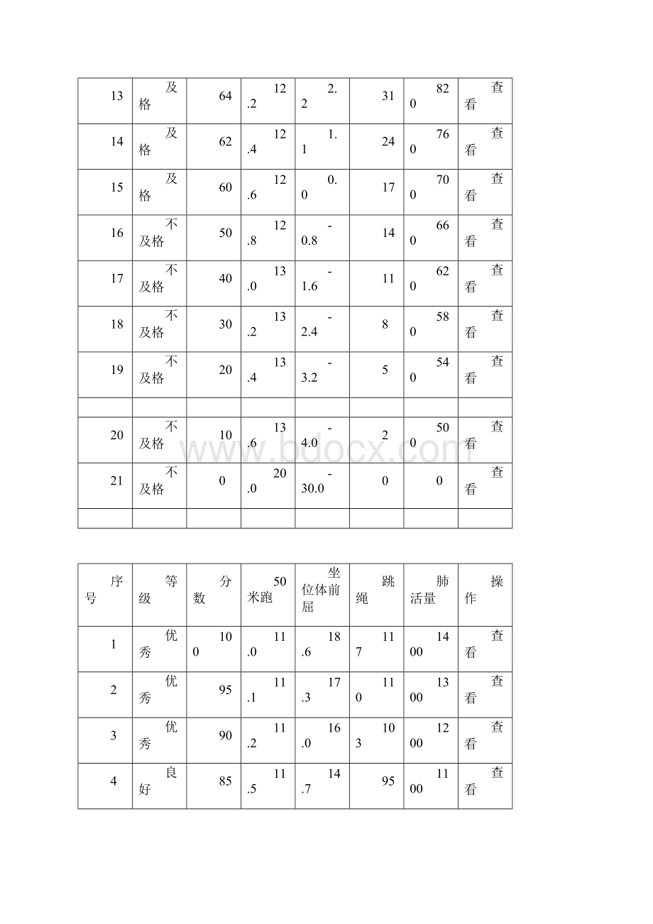 完整版小学生体质健康评分标准.docx_第2页