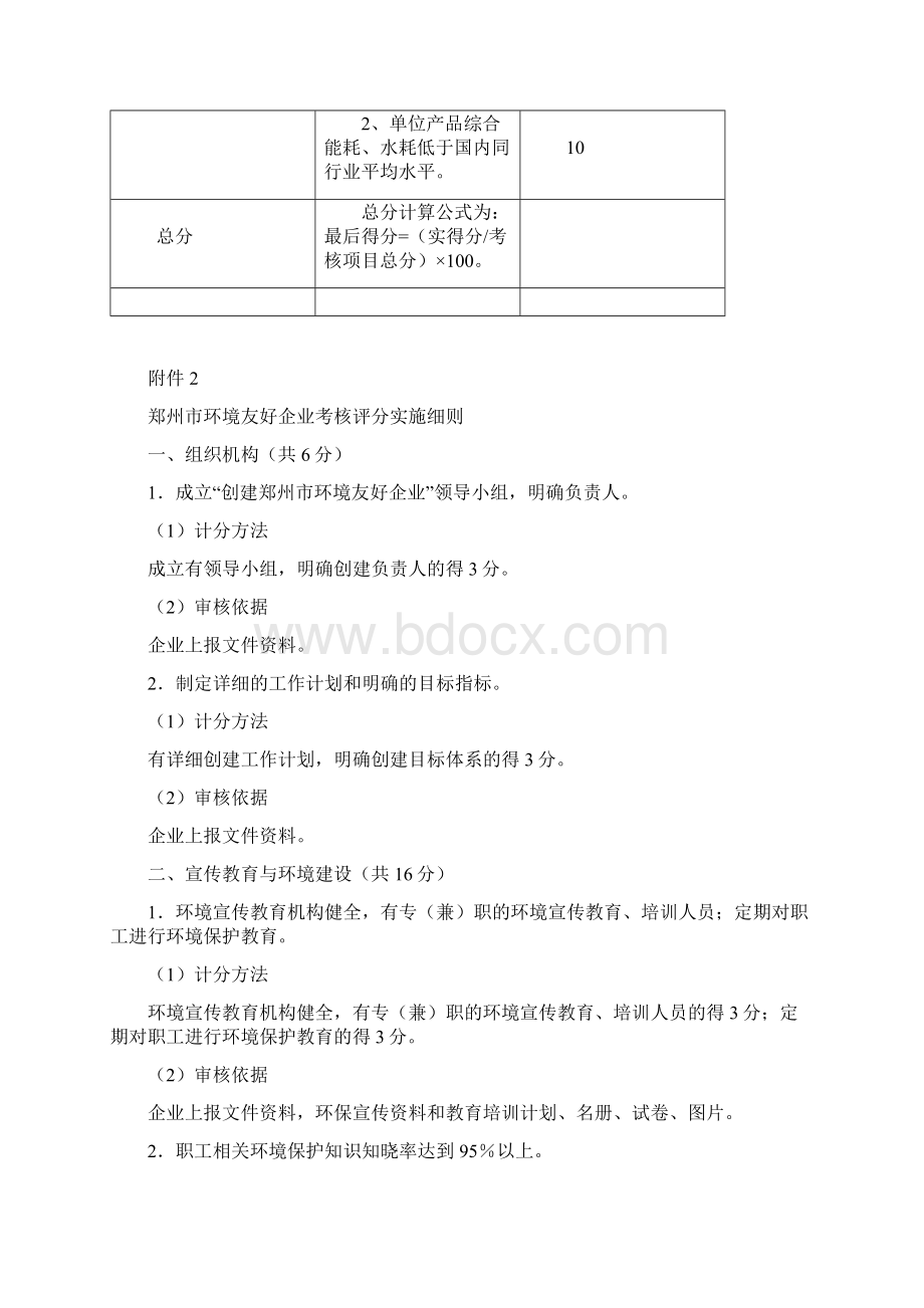 实用参考郑州市环境友好企业考核指标及评分标准Word文档下载推荐.docx_第3页