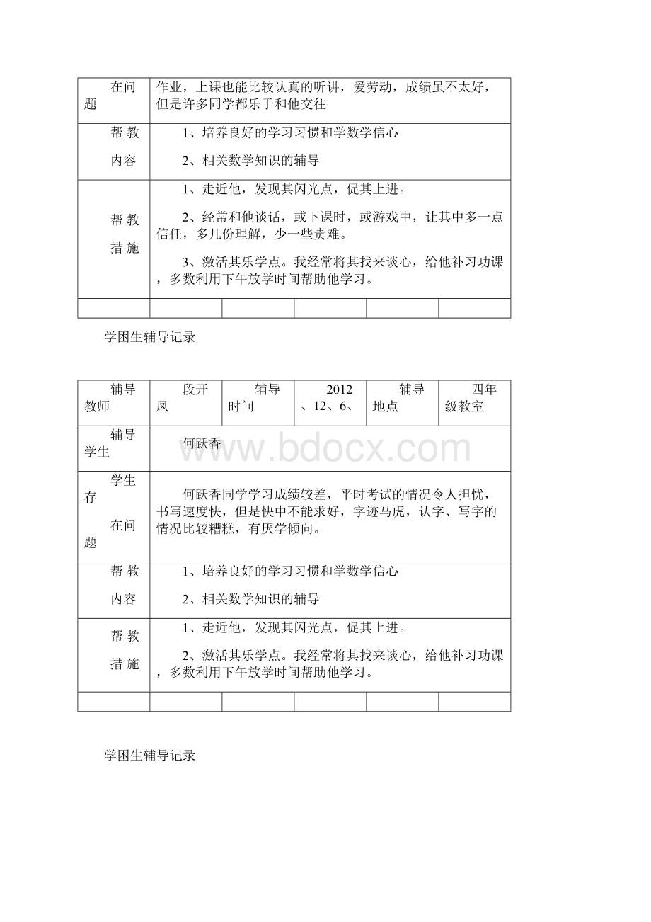 数学学困生辅导记录Word格式.docx_第2页