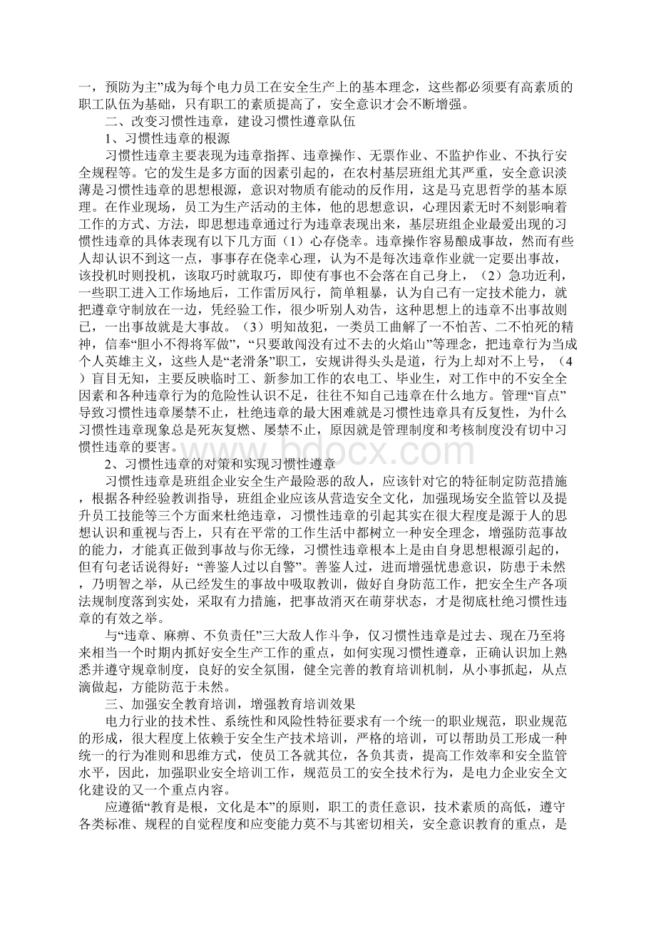 班组电力安全文化建设通用版.docx_第3页