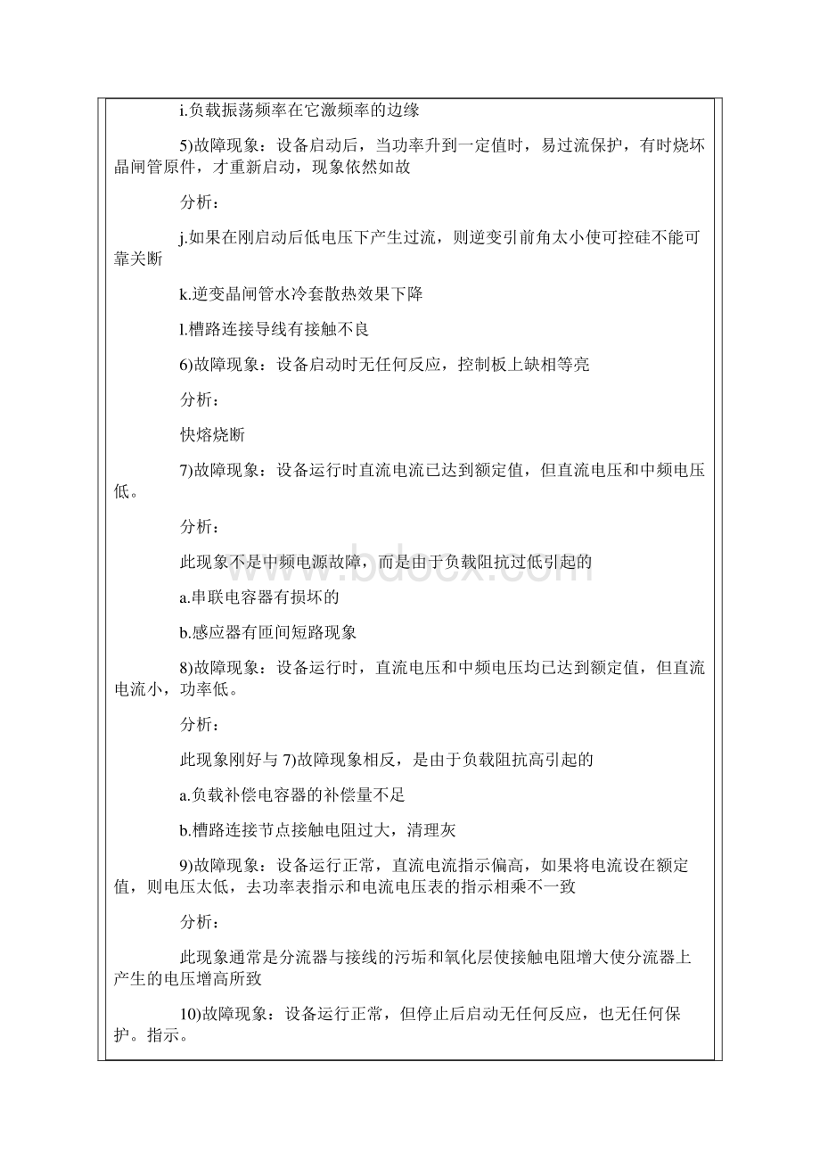 中频炉常见故障分析以及维修检测方法.docx_第2页