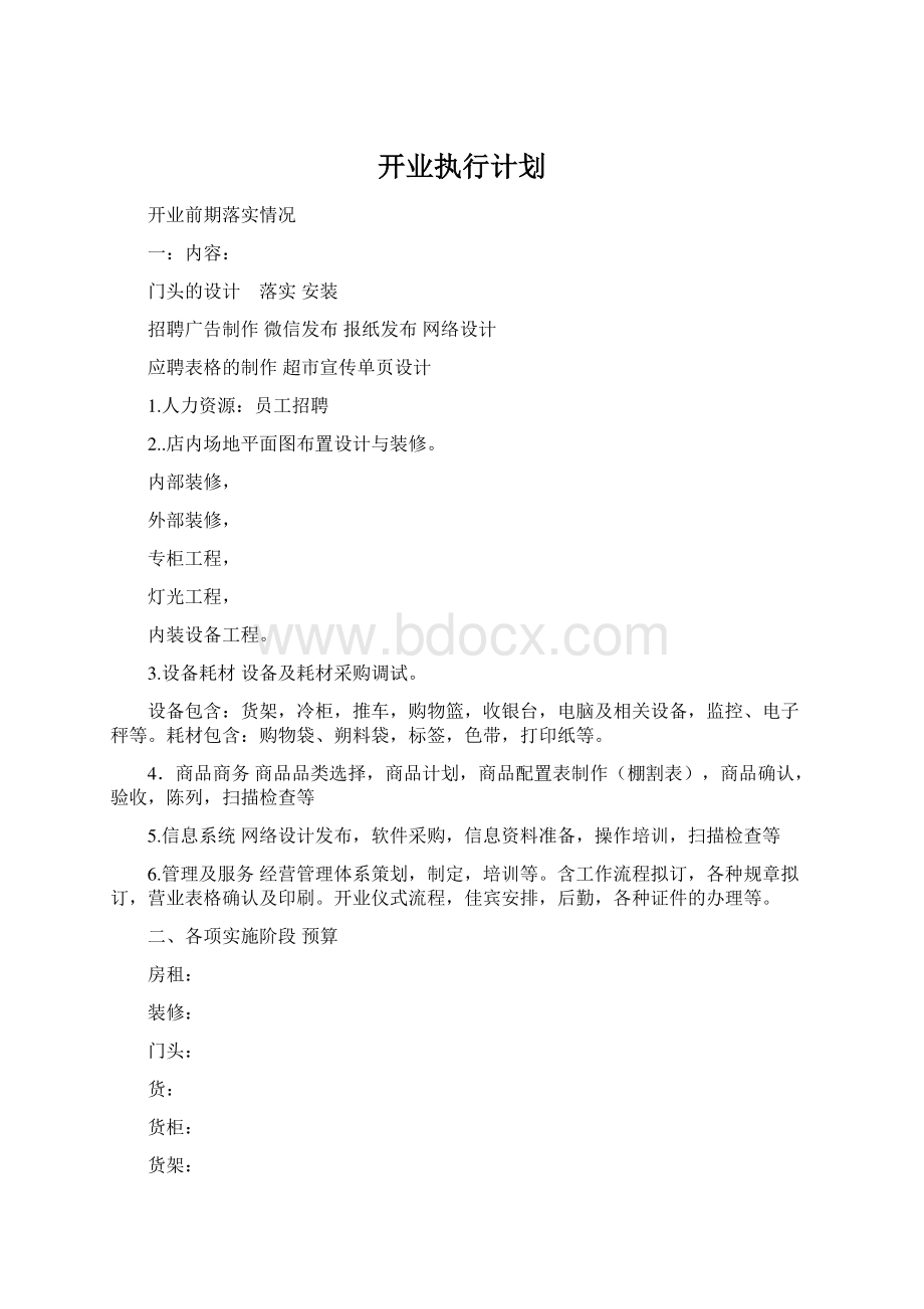 开业执行计划.docx_第1页