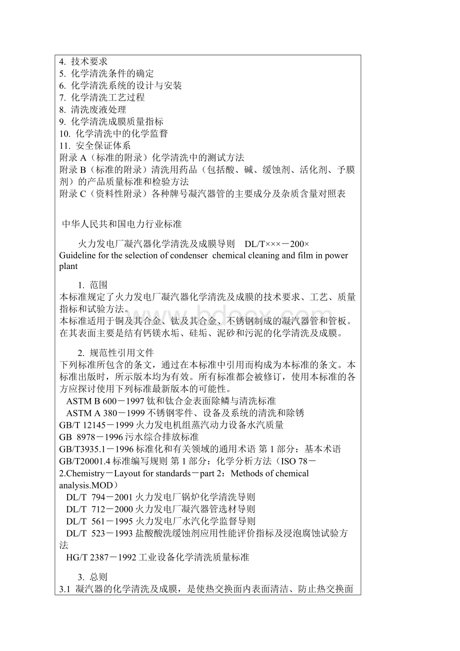 火力发电厂凝汽器化学清洗及成膜导则Word下载.docx_第3页