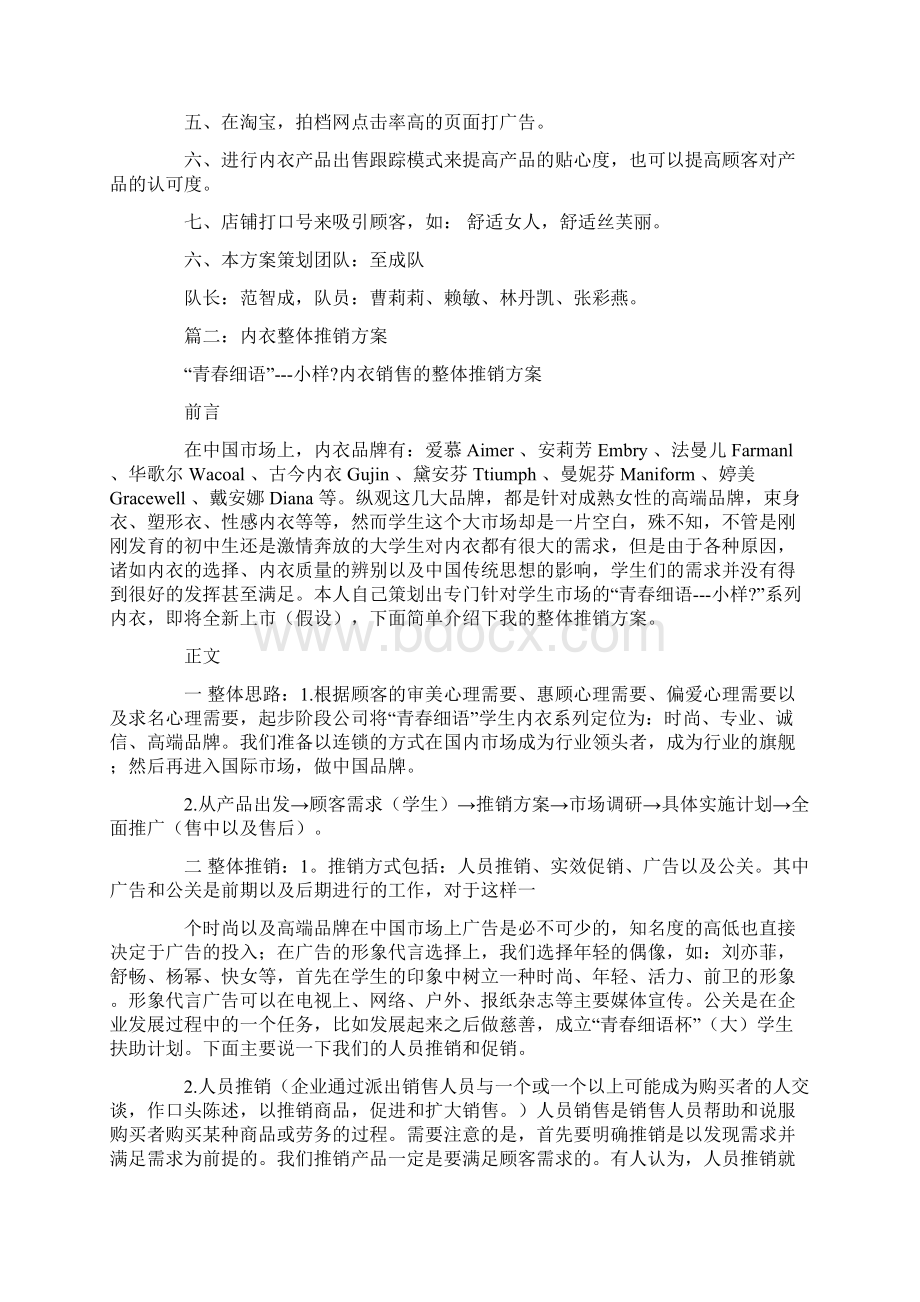 内衣营销方案Word格式.docx_第3页