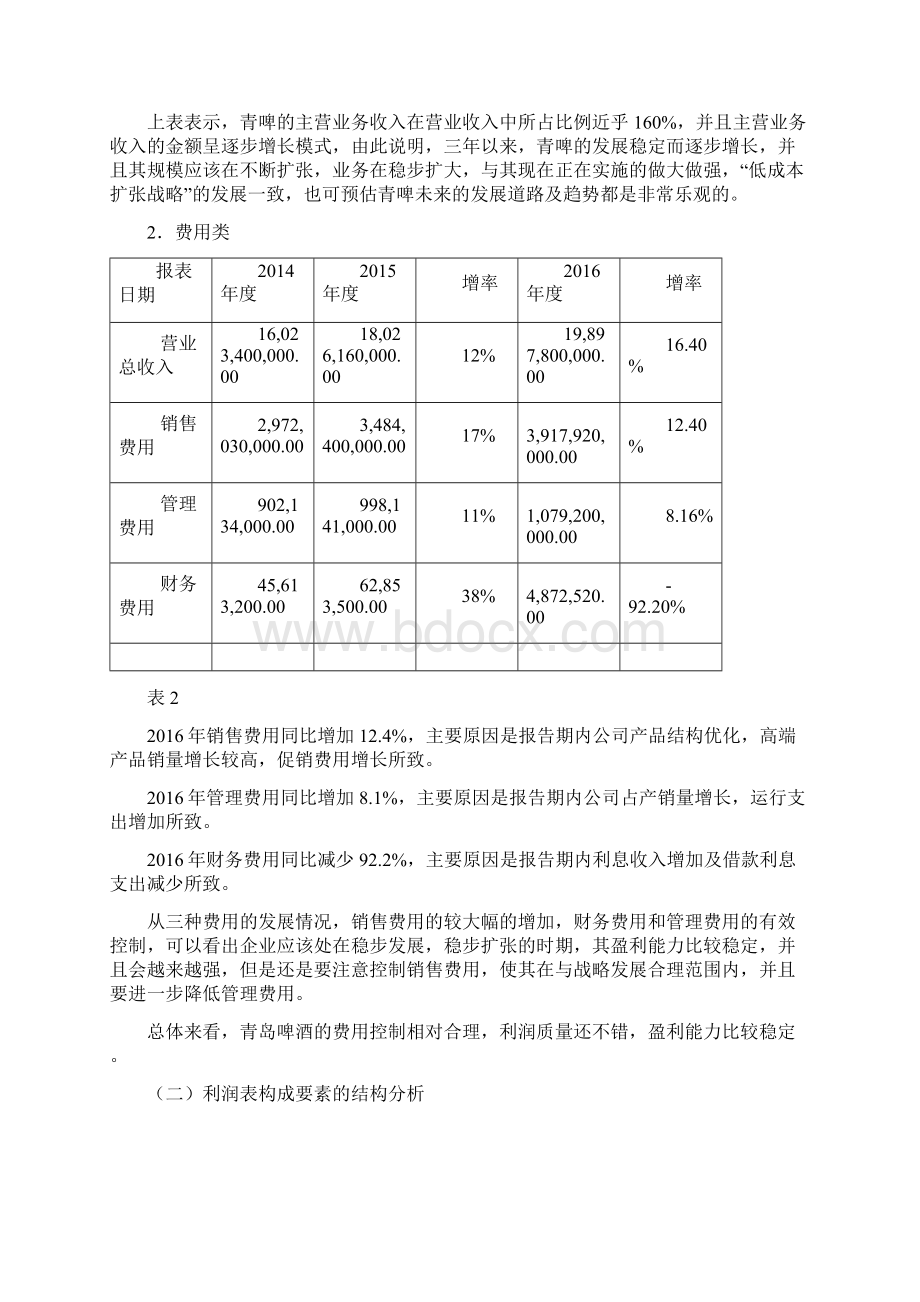 青岛啤酒盈利能力分析讲课教案Word文档下载推荐.docx_第2页