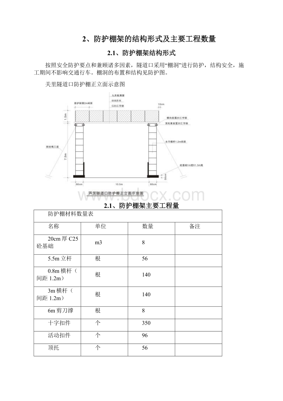 隧道口防护棚施工方案.docx_第3页